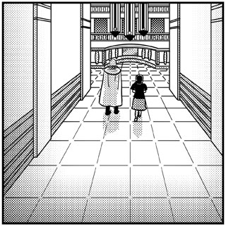 ホワイト城廊下