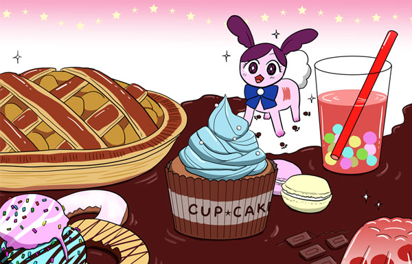 クレナうさぎとお菓子