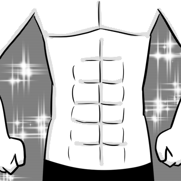 割れすぎマッチョ