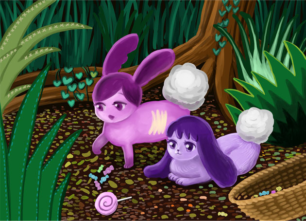 クレナうさぎとナシカうさぎ