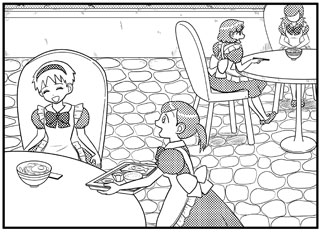 ローズカフェにて