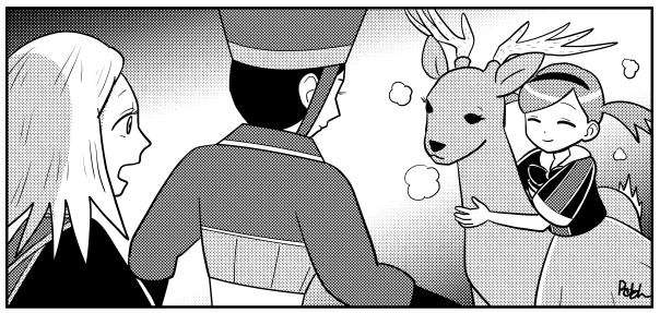 鹿さんとクレナ